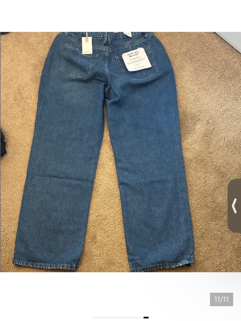 Good American Men's Dark Blue Straight Jeans